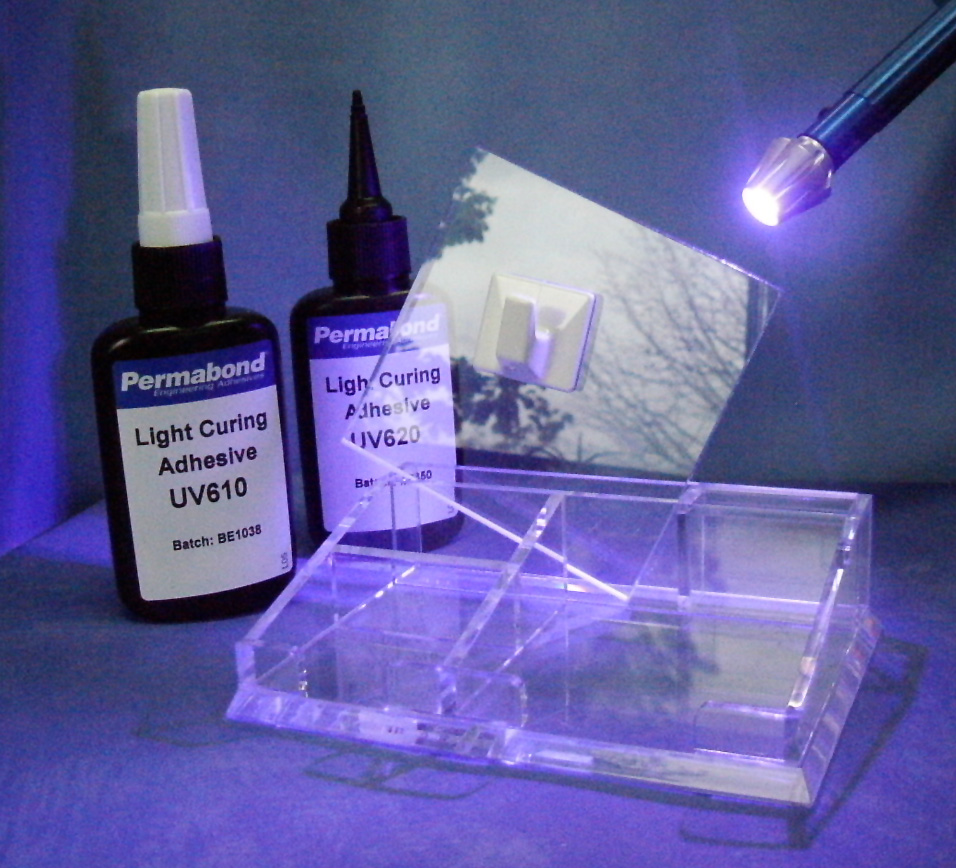 Ultraviolet-cured adhesives